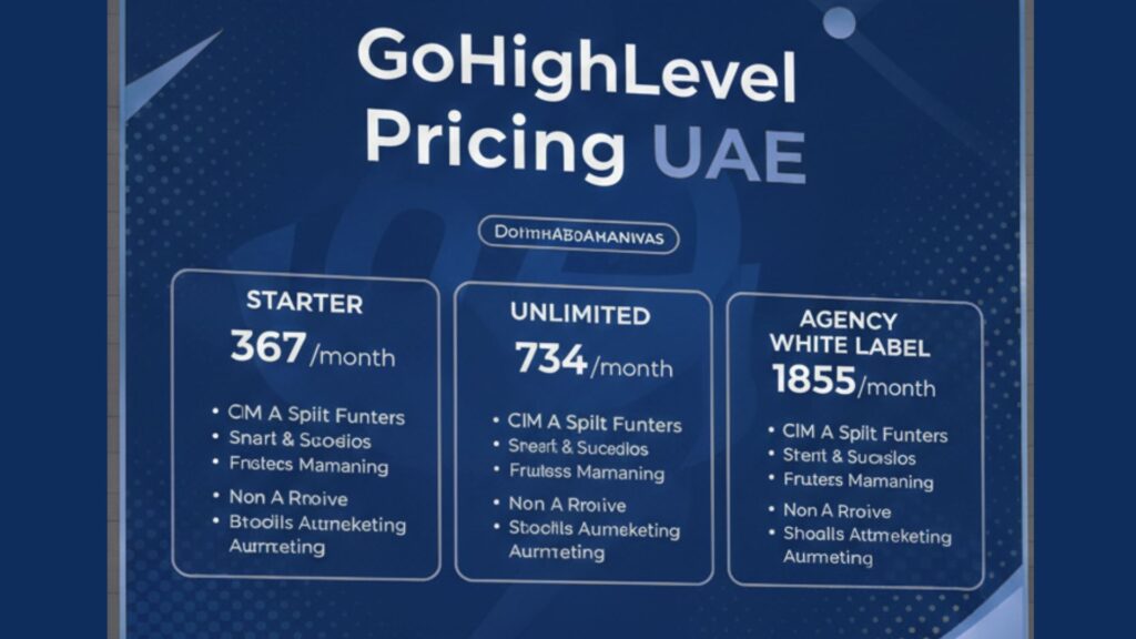 GoHighLevel Pricing in UAE