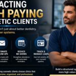 high paying cosmetic clients dental system automation male dentist premium cases marketing strategy